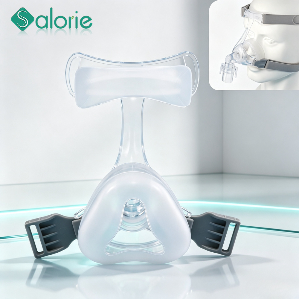 Silicone Mask Bracket - コンフォートCPAP鼻マスク ソフトリキッドシリコンパッド 額用ブラケット クイックリリースインターフェース 睡眠時無呼吸症候群用呼吸マスクアクセサリー