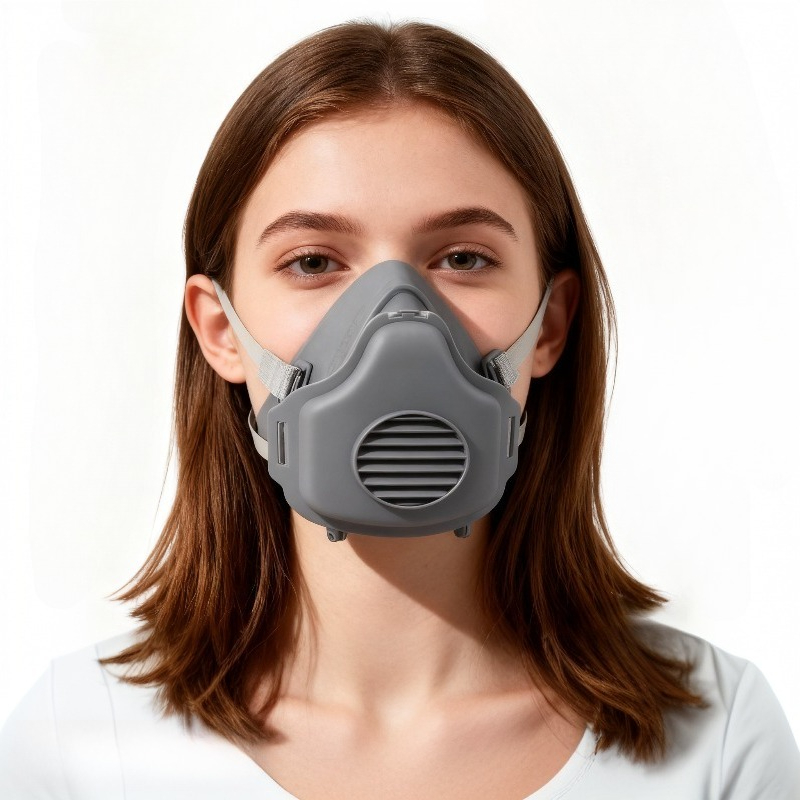 防塵マスク 防塵作業用安全ゴムマスク ハーフフェイス防塵マス - Respirator Half Face のレビューと価格