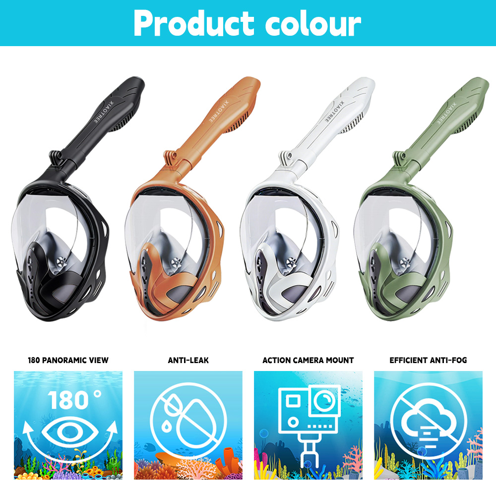 XIAOTREE フルフェイスシュノーケルマスク、取り外し可 - Anti Pollution Mask のレビューと価格